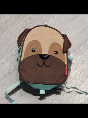 Skip Hop Puppy Backpack in Brown, Tan and Aqua